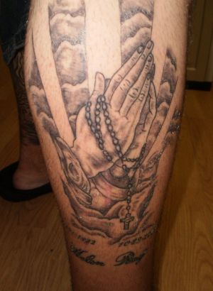 Praying Hands Tat